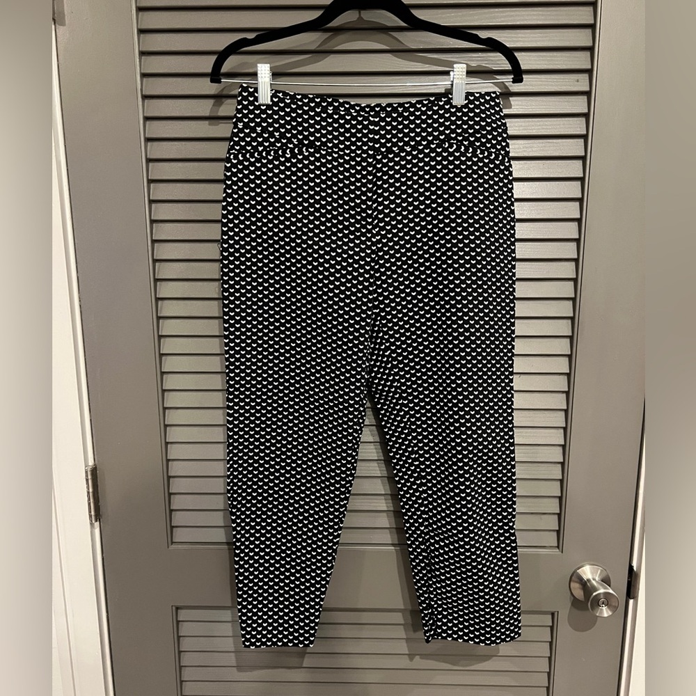 Essentials Black and White Patterned Pants